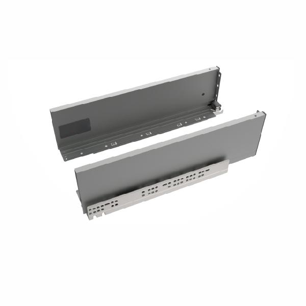 Slim T-box 4D комплект ящика 400мм, темно-серый, боковины h132мм, откр. от нажатия, для ДСП 16мм