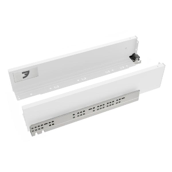 Slim T-box 4D комплект ящика 550мм, белый, боковины h94мм, направляющие плавного закрывания, для ДСП 16мм